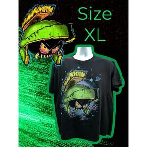 Looney Tunes Marvin the Martian Monster Head Airbrush Art T-Shirt XL